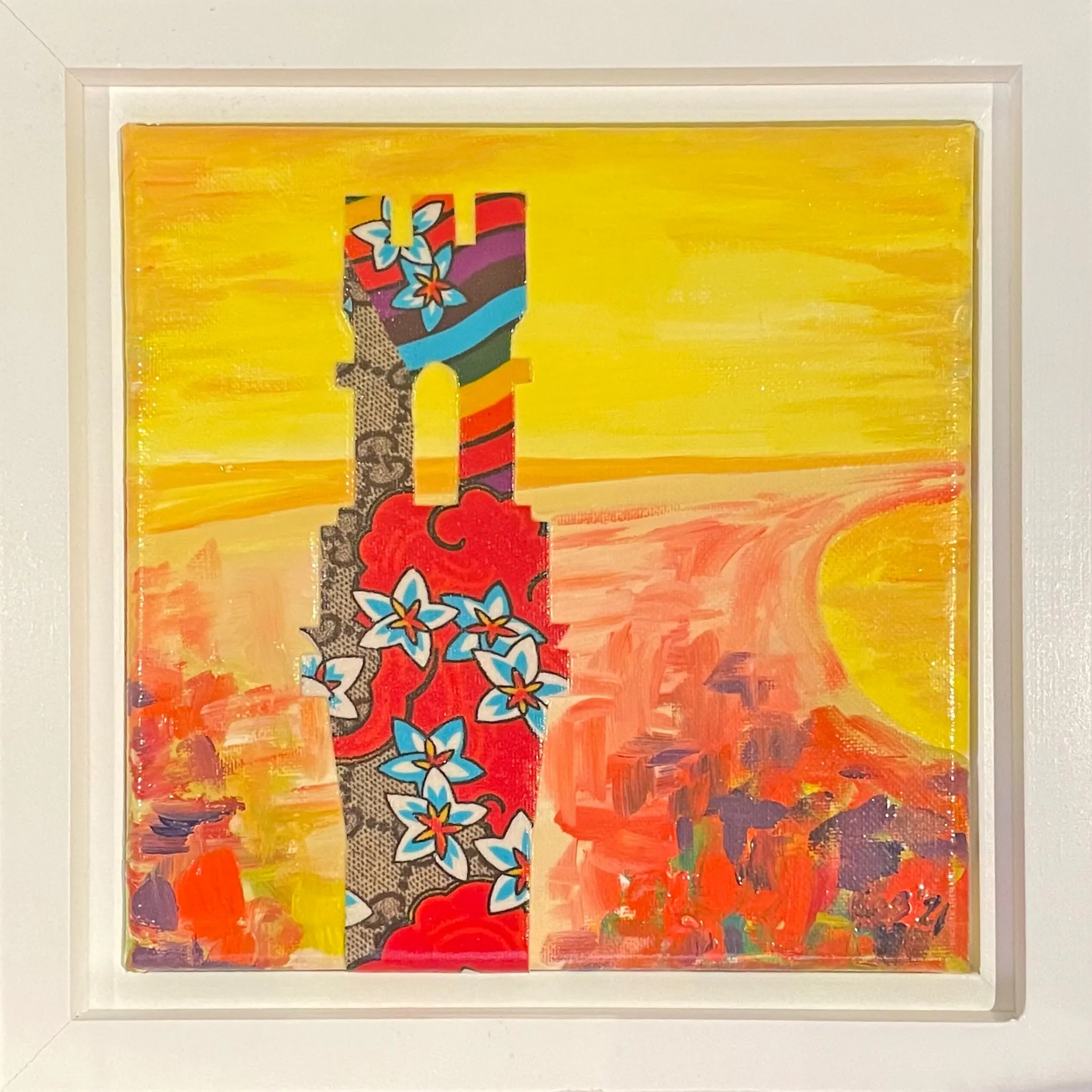 "The Monument" - 8x8 Framed